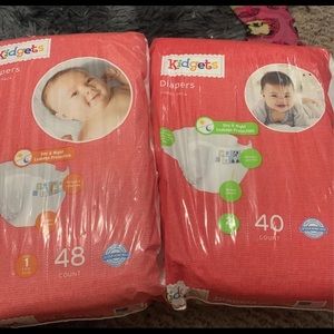 Diapers size 1 & 2